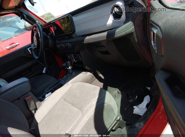 1C4PJXEN0SW525231 2025 JEEP WRANGLER Red Widok wnętrza z przodu