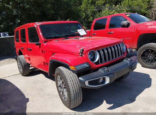 1C4PJXEN0SW525231 2025 JEEP WRANGLER Red Przód prawy