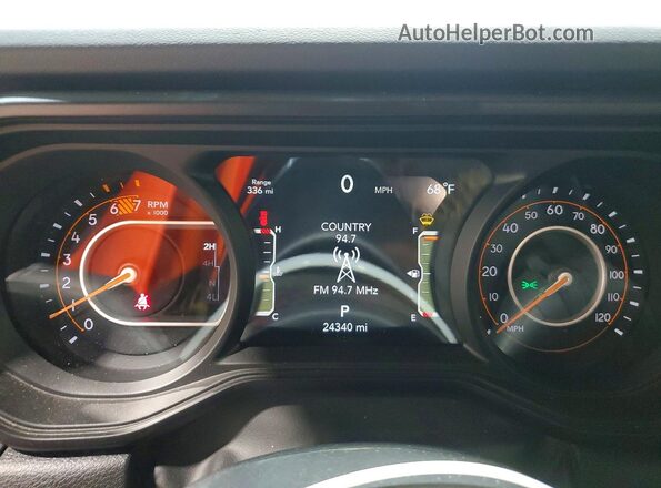 1C4PJXENXSW525396 2025 JEEP WRANGLER Black Instrument cluster view