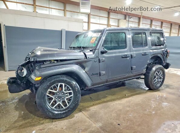 1C4PJXENXSW568619 2025 JEEP WRANGLER Серый Передняя левая четверть