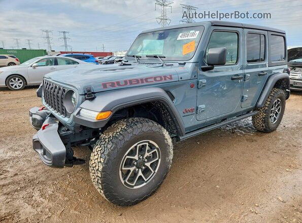 1C4PJXFG6RW280560 2024 JEEP WRANGLER Серый Передняя левая четверть