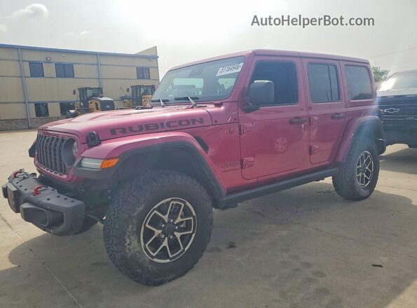 1C4PJXFG6RW345276 2024 JEEP WRANGLER Pink Передня ліва чверть