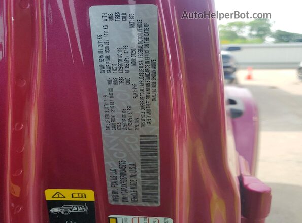1C4PJXFG6RW345276 2024 JEEP WRANGLER Pink Вид наклейки з VIN-кодом
