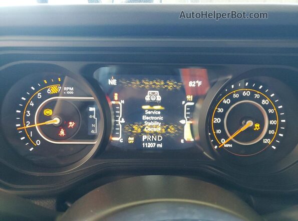 1C4PJXFN7SW663640 2025 JEEP WRANGLER Black Вид щитка приладів