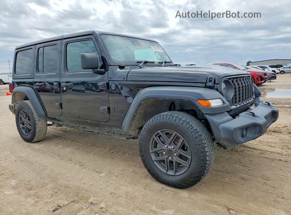 1C4PJXKN7RW235437 2024 JEEP WRANGLER Черный Передняя правая четверть