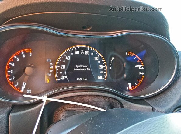 1C4RDHDG2KC676114 2019 DODGE DURANGO Белый Вид щитка приборов