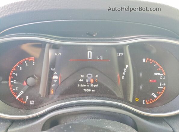 1C4RDJAG2LC382029 2020 DODGE DURANGO Серый Вид щитка приборов