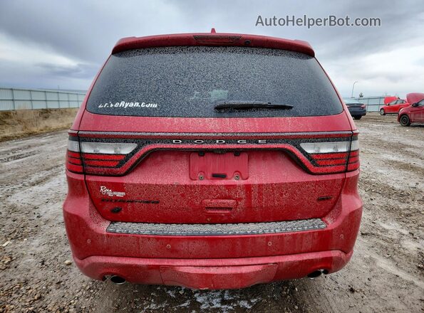 1C4RDJDG1JC444612 2018 DODGE DURANGO Красный Вид сзади