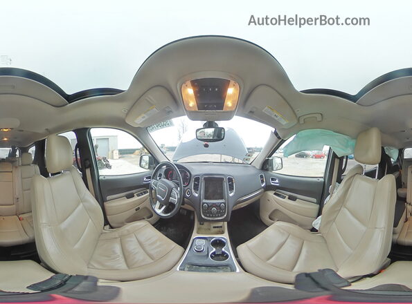 1C4RDJDG2HC629617 2017 DODGE DURANGO Черный Панорамный вид салона 360°