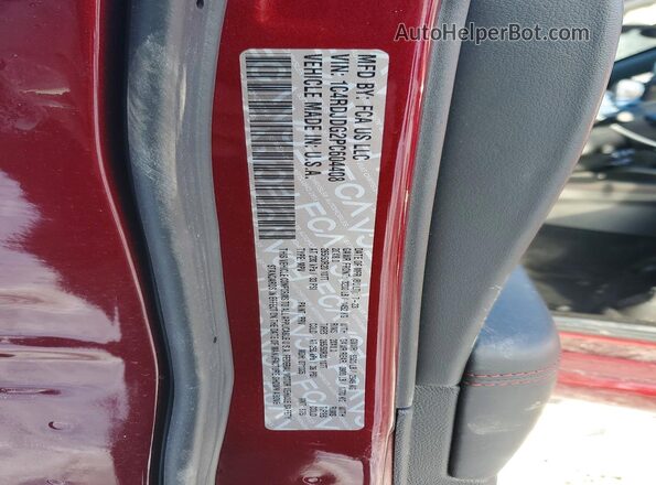 1C4RDJDG2PC604408 2023 DODGE DURANGO Красный Вид наклейки с VIN-кодом