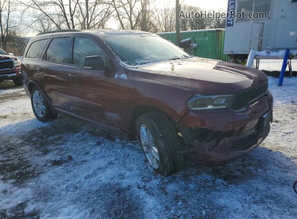1C4RDJDG2PC604408 2023 DODGE DURANGO Красный Передняя правая четверть