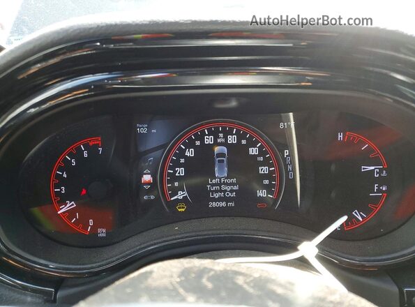 1C4RDJDG2PC718893 2023 DODGE DURANGO Black Вид щитка приладів