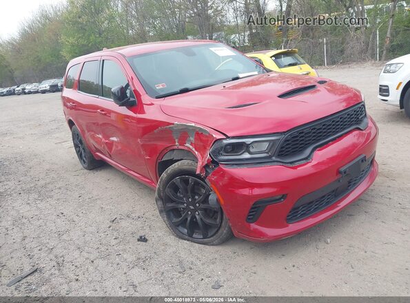 1C4RDJDG3KC734030 2019 DODGE DURANGO Красный Передняя правая четверть