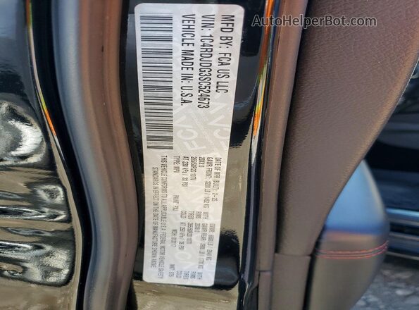1C4RDJDG3SC524673 2025 DODGE DURANGO Black VIN კოდის სტიკერის ხედი