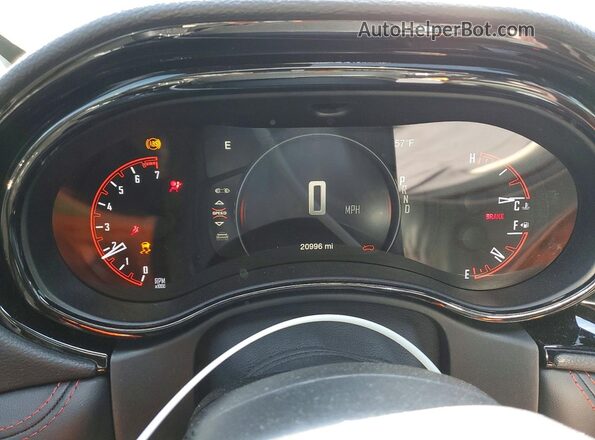 1C4RDJDG3SC524673 2025 DODGE DURANGO Black ხელსაწყოთა პანელის ხედი