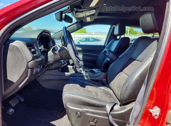 1C4RDJDG4MC863235 2021 DODGE DURANGO Красный Вид салона спереди
