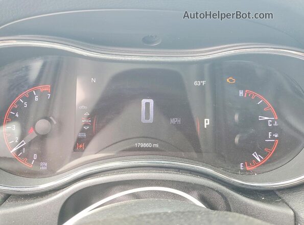 1C4RDJDG5GC398016 2016 DODGE DURANGO Черный Вид щитка приборов