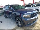 2017 Dodge Durango Gt Awd Blue vin: 1C4RDJDG5HC945142