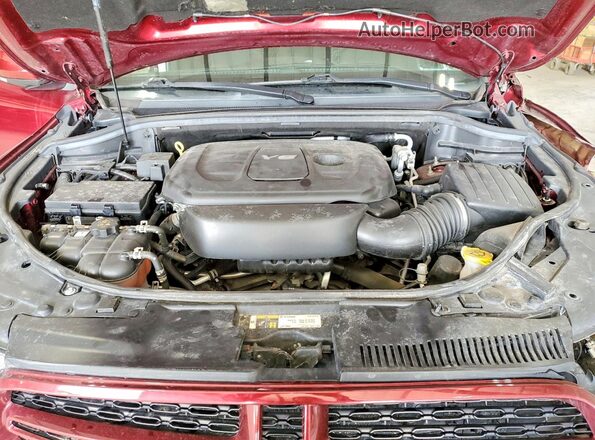 1C4RDJDG5JC161016 2018 DODGE DURANGO Burgundy Widok komory silnika