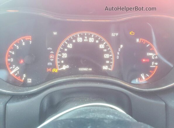 1C4RDJDG7JC160952 2018 DODGE DURANGO Красный Вид щитка приборов