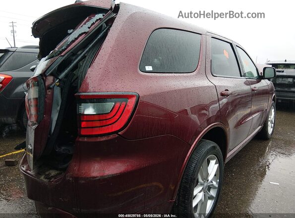 1C4RDJDG8SC543493 2025 DODGE DURANGO Красный Задняя правая четверть