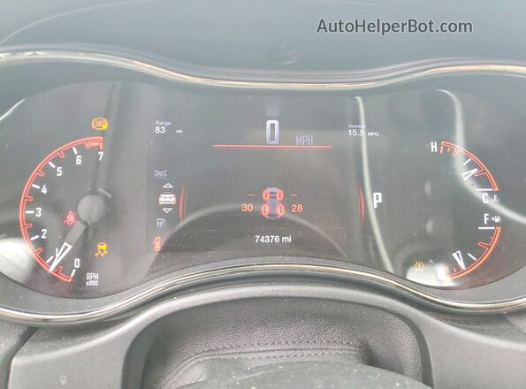 1C4RDJDG9KC664775 2019 DODGE DURANGO Черный Вид щитка приборов