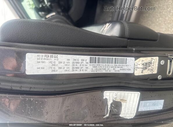 1C4RDJDG9KC733965 2019 DODGE DURANGO Коричневый Вид подкапотного пространства