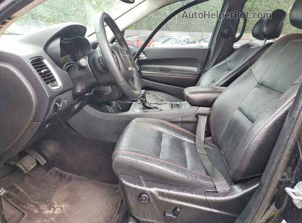 1C4RDJDGXJC248751 2018 DODGE DURANGO Черный Вид салона спереди