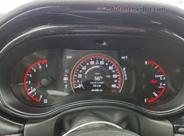1C4RDJDGXPC603457 2023 DODGE DURANGO Черный Вид щитка приборов