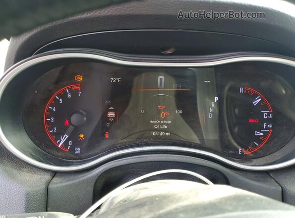 1C4RDJFG9LC261345 2020 DODGE DURANGO White Widok zestawu wskaźników