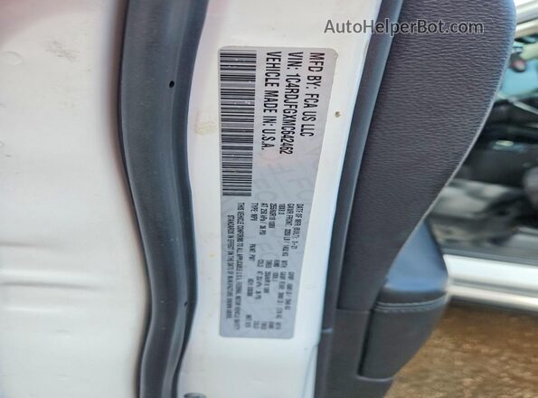 1C4RDJFGXMC642462 2021 DODGE DURANGO Белый Вид наклейки с VIN-кодом