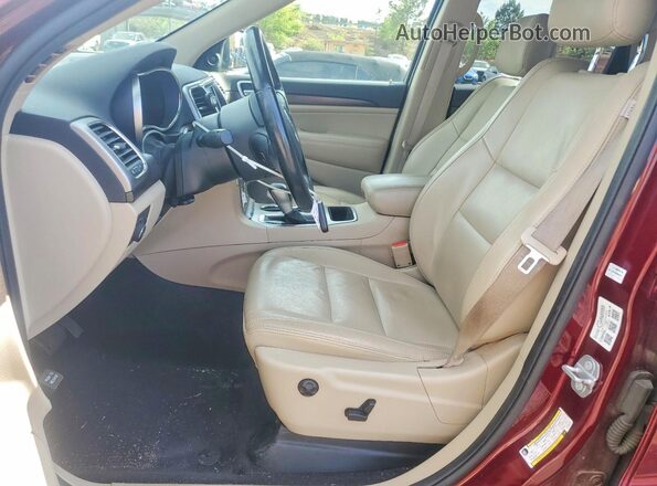 1C4RJEAG1JC185575 2018 JEEP GRAND Burgundy წინა სალონის ხედი