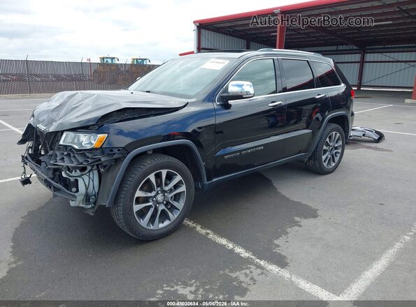 1C4RJEBG2JC304863 2018 JEEP GRAND CHEROKEE Черный Передняя левая четверть