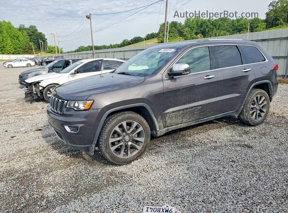 1C4RJEBG3JC109676 2018 JEEP GRAND Charcoal წინა მარცხენა ხედი სამი მეოთხედიდან