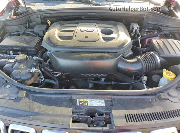 1C4RJEBG4HC793471 2017 JEEP GRAND Бордовый Вид задней части салона