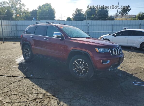 1C4RJEBG4HC793471 2017 JEEP GRAND Бордовый Передняя правая четверть