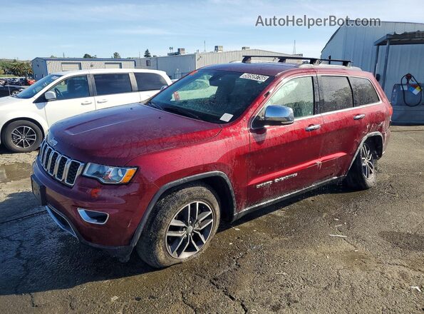 1C4RJEBG4HC793471 2017 JEEP GRAND Бордовый Передняя левая четверть