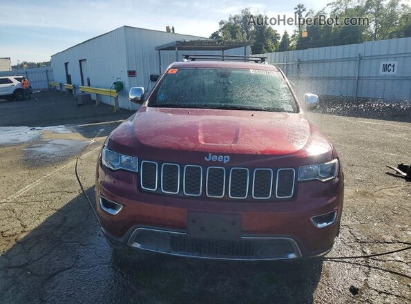 1C4RJEBG4HC793471 2017 JEEP GRAND Бордовый Вид спереди