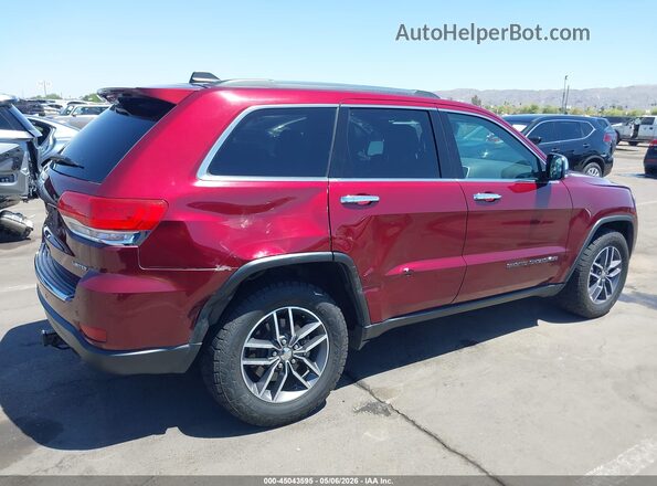 1C4RJEBG4HC828896 2017 JEEP GRAND CHEROKEE Темно-бордовый Вид спереди