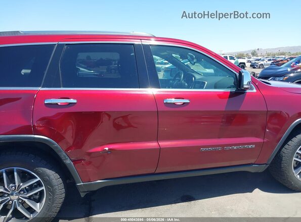 1C4RJEBG4HC828896 2017 JEEP GRAND CHEROKEE Темно-бордовый Вид задней части салона
