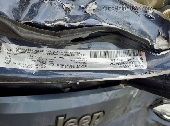 1C4RJEBG6MC691549 2021 JEEP GRAND Синий Вид наклейки с VIN-кодом