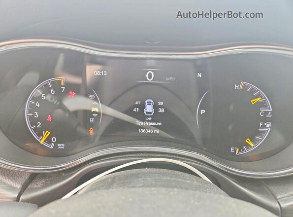 1C4RJEBG8KC656475 2019 JEEP GRAND Черный Вид щитка приборов