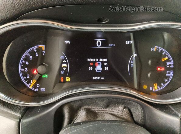 1C4RJEBG9JC155691 2018 JEEP GRAND Белый Вид щитка приборов