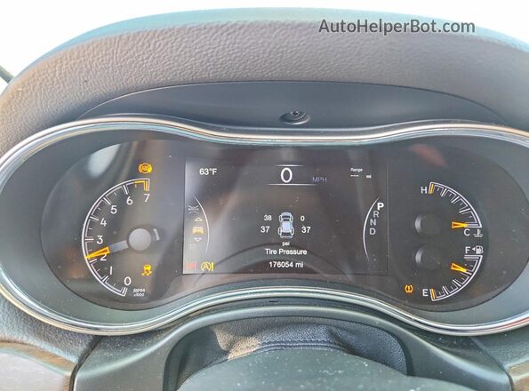 1C4RJEBGXGC329521 2016 JEEP GRAND Черный Вид щитка приборов