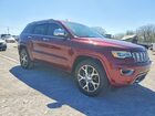 2019 Jeep Grand Cherokee Overland Red vin: 1C4RJECG2KC555706