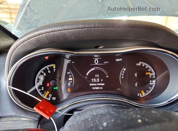 1C4RJECG3GC329391 2016 JEEP GRAND Gray Vista del cuadro de instrumentos