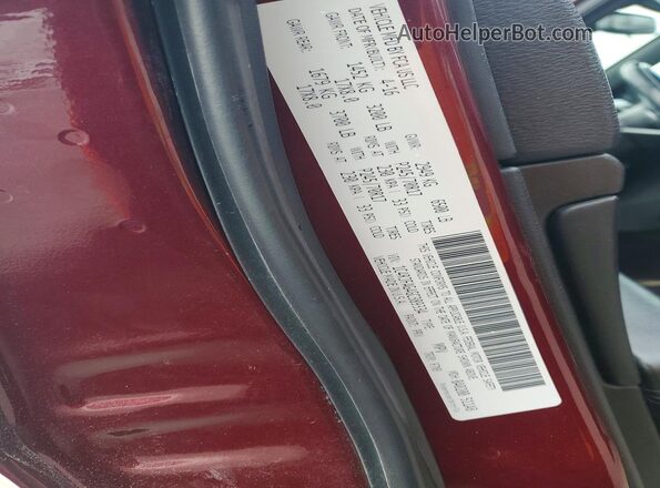 1C4RJFAG4GC389334 2016 JEEP GRAND Красный Вид наклейки с VIN-кодом