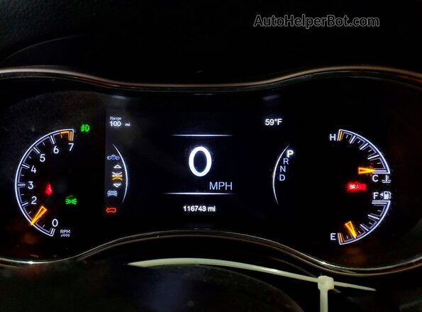 1C4RJFAG5GC461237 2016 JEEP GRAND Черный Вид щитка приборов