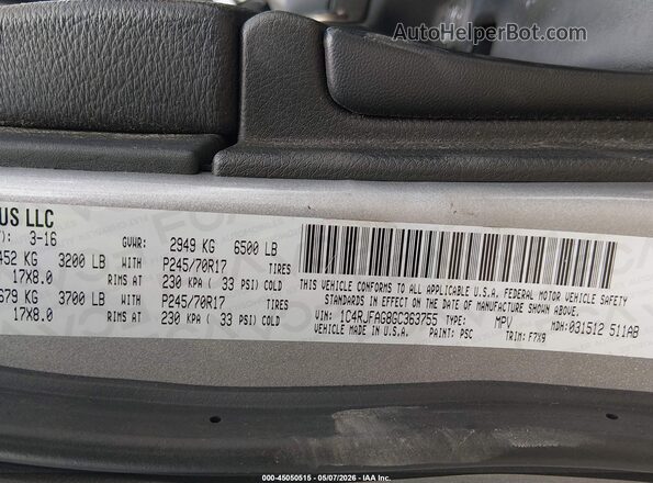 1C4RJFAG8GC363755 2016 JEEP GRAND CHEROKEE Серебряный Вид подкапотного пространства