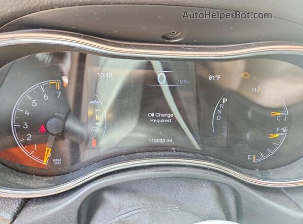 1C4RJFBG1GC342776 2016 JEEP GRAND Угольный Вид щитка приборов